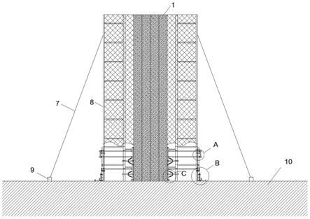 一种保证超高大独立柱垂直度的灯笼架及其施工方法与流程